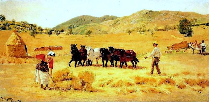 Pedro Weingartner Harvest oil painting image